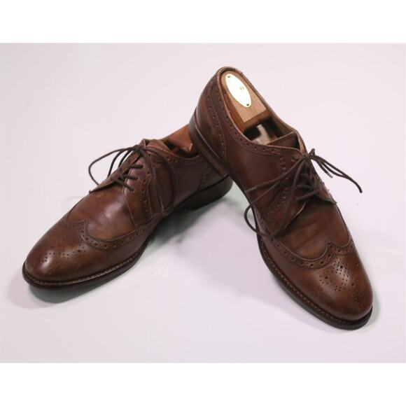 John Varvatos Light Brown Wingtip Oxford Leather Dress Shoes Men\'s US 9 M main image 6